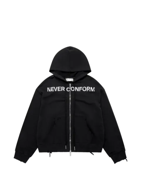 matieres fecales distressed Never Conform hoodie