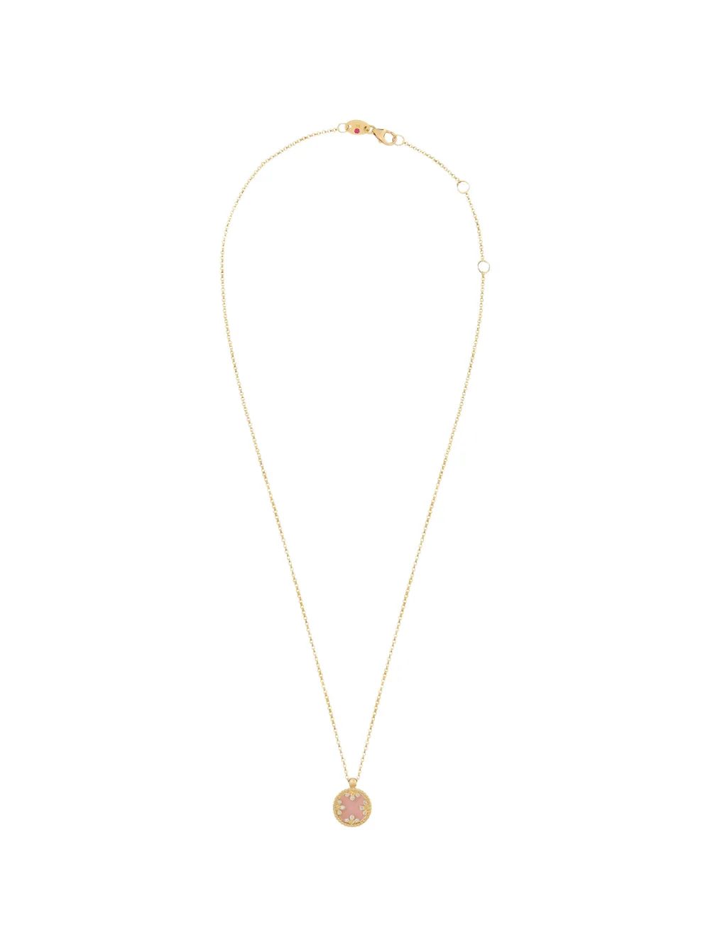 Roberto Coin Orecchini Venetian Medallions con opale rosa e diamanti - Oro