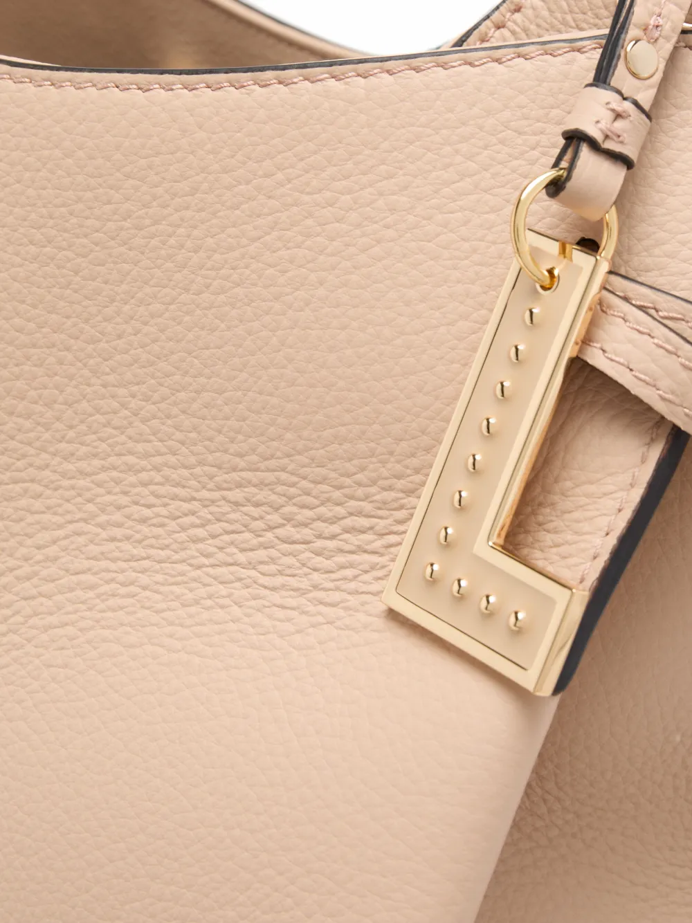 Lancel Swann leren shopper Beige