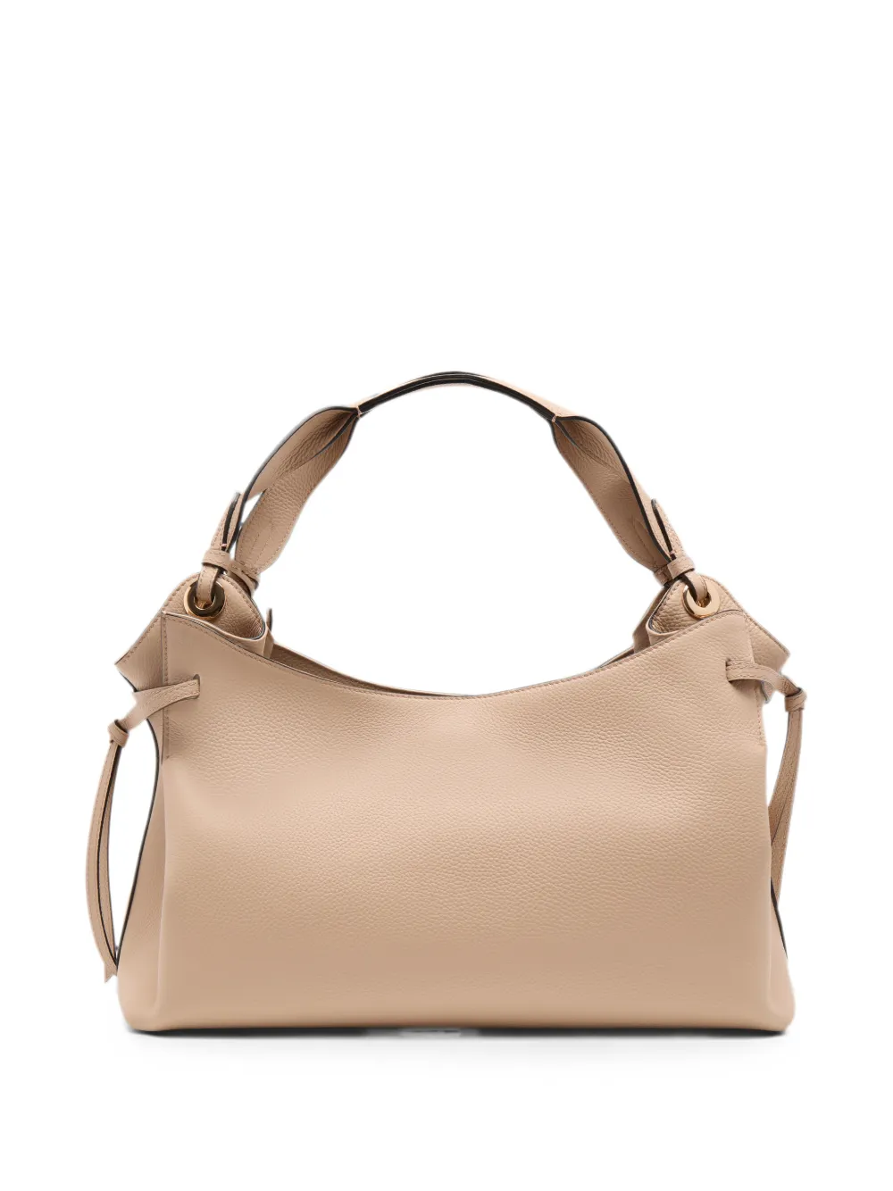 Lancel Swann leren shopper Beige