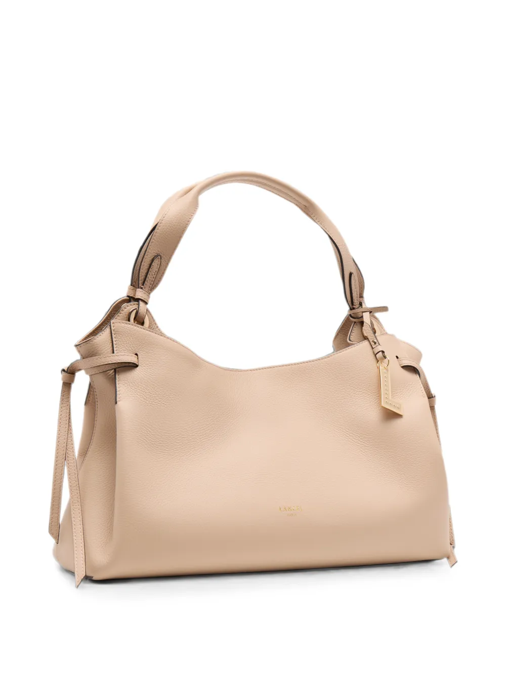 Lancel Swann leren shopper Beige