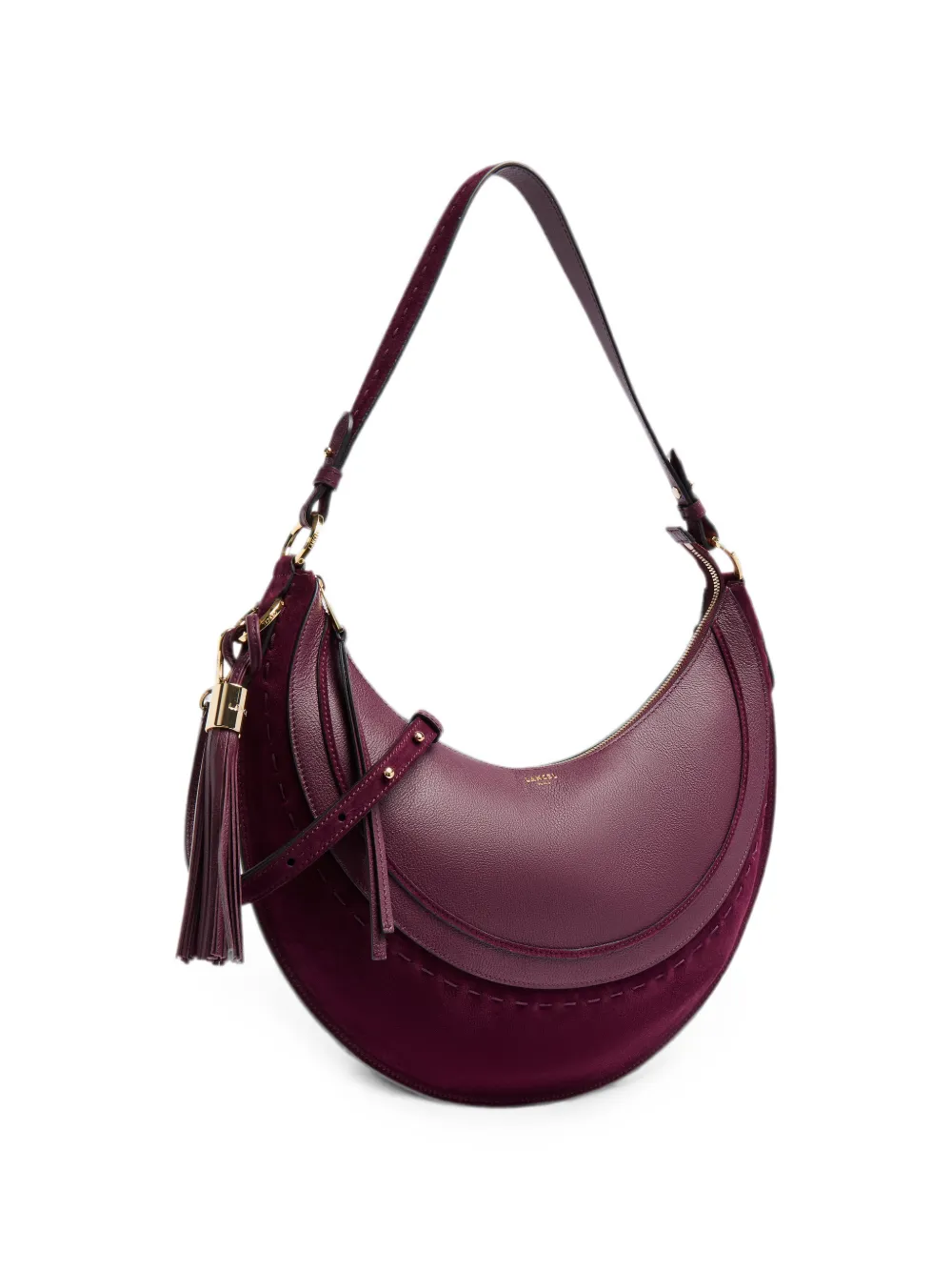 Lancel Medium Hoboheme schoudertas met kwastje Paars