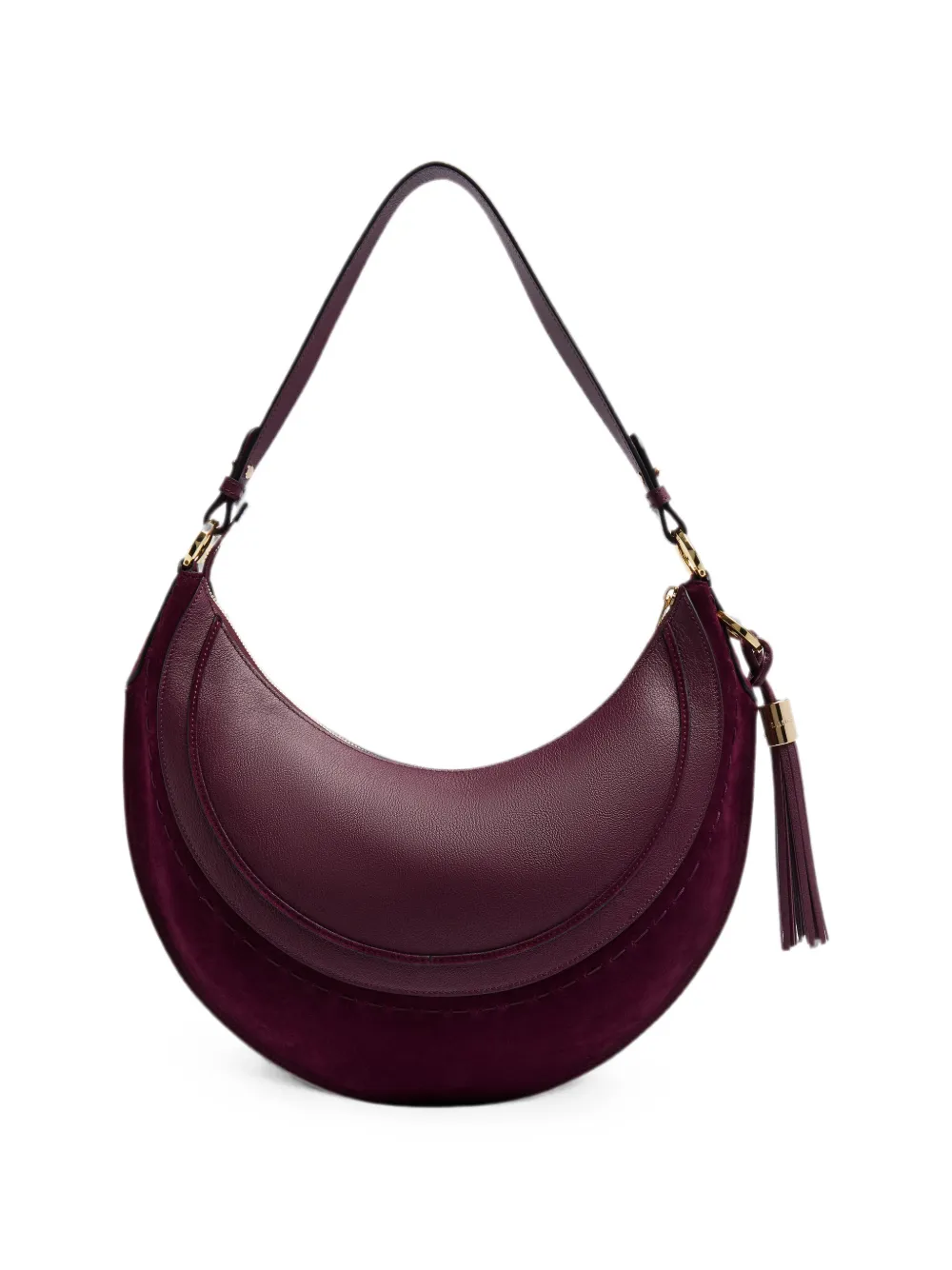 Lancel Medium Hoboheme schoudertas met kwastje Paars