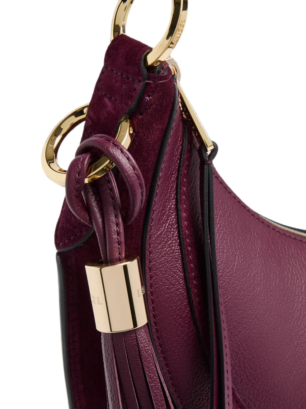 Lancel Medium Hoboheme schoudertas met kwastje Paars