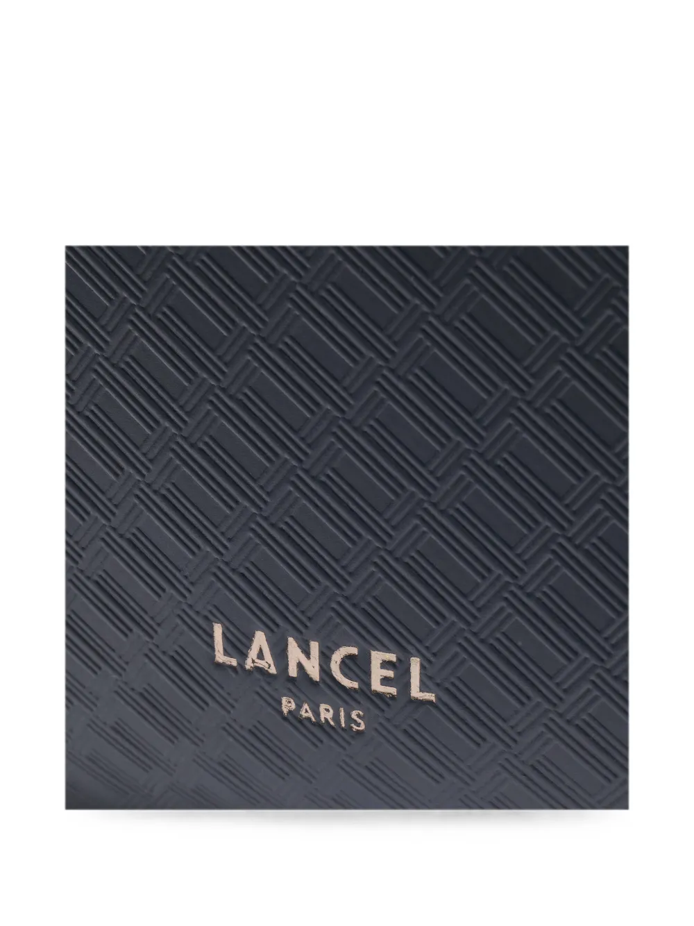 Lancel Charlie leren cameratas met reliëf Blauw