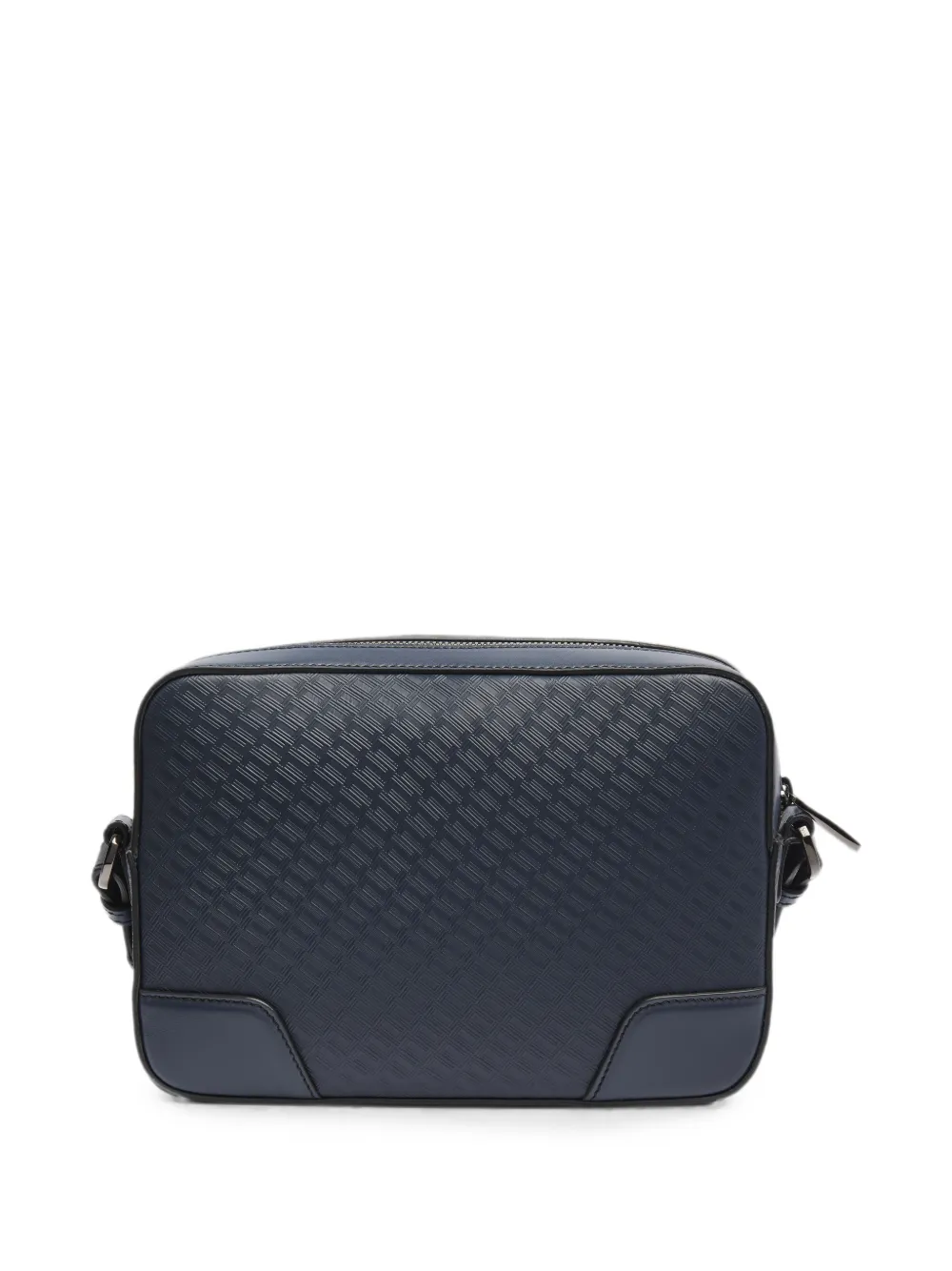 Lancel Charlie leren cameratas met reliëf Blauw