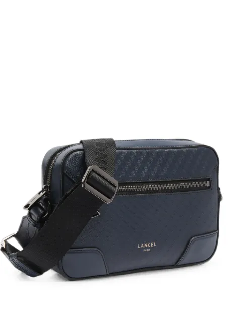 Lancel Charlie embossed leather camera bag