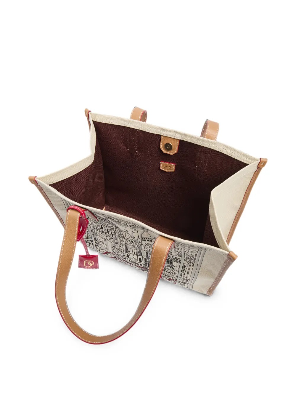 Lancel Canvas shopper Beige