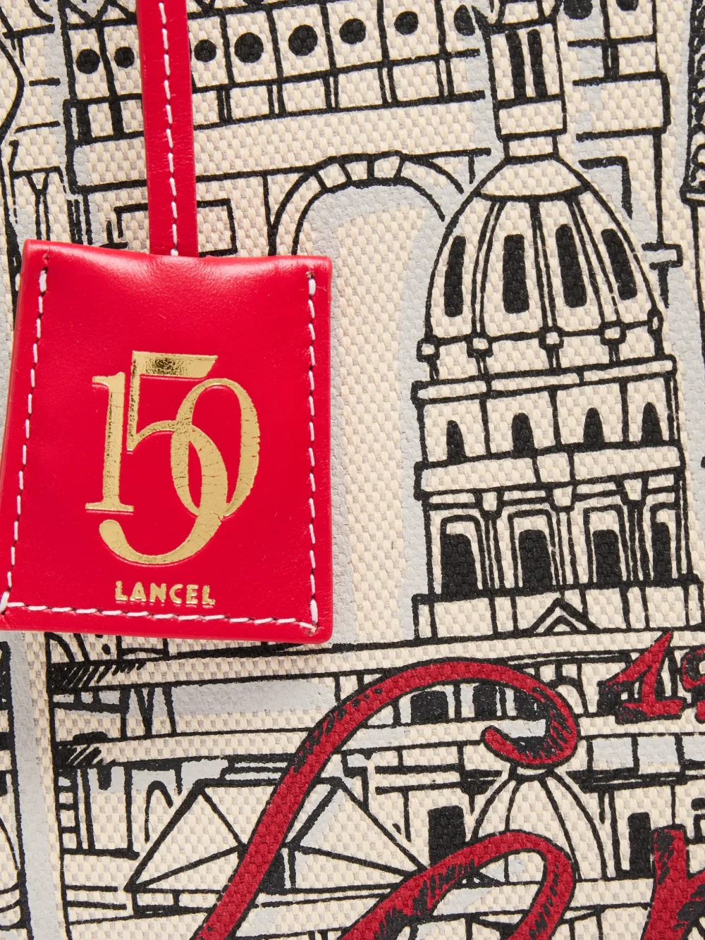 Lancel Canvas shopper Beige