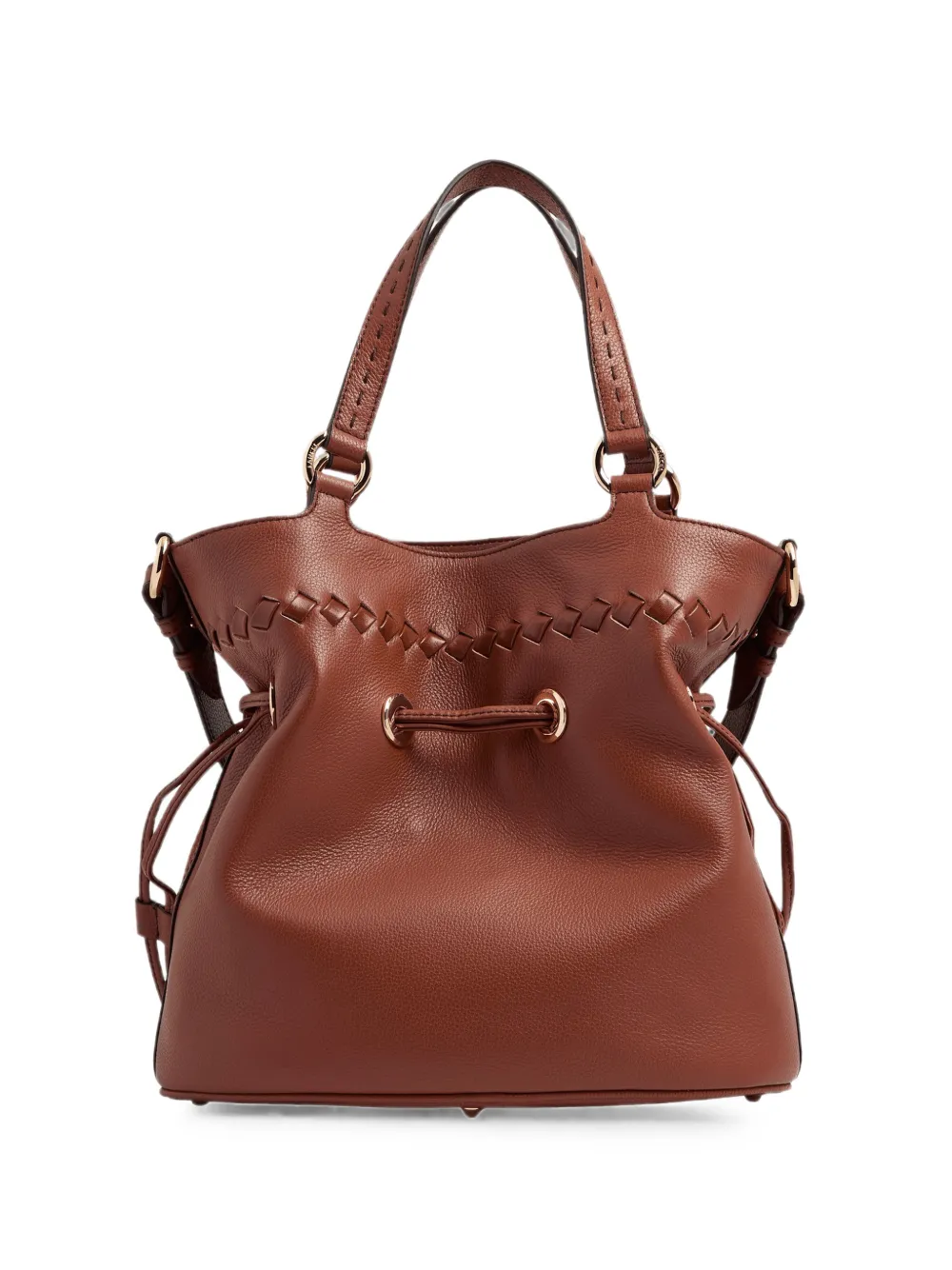 Lancel Medium Premier Flirt bucket-tas met stiksels Bruin