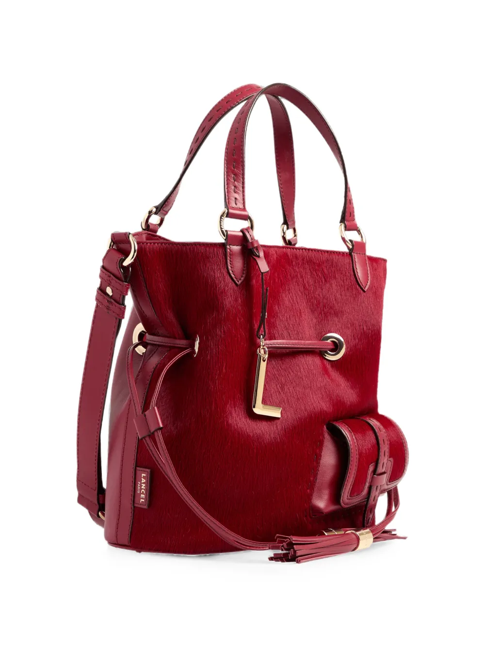 Lancel Medium Premier Flirt bucket-tas met leren kwastje Rood