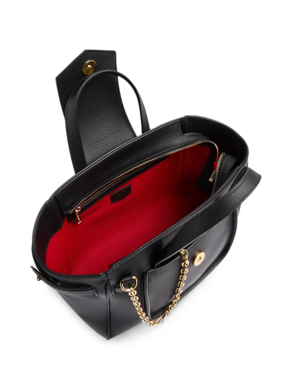 Lancel Kleine Thea leren shopper met textuur Zwart
