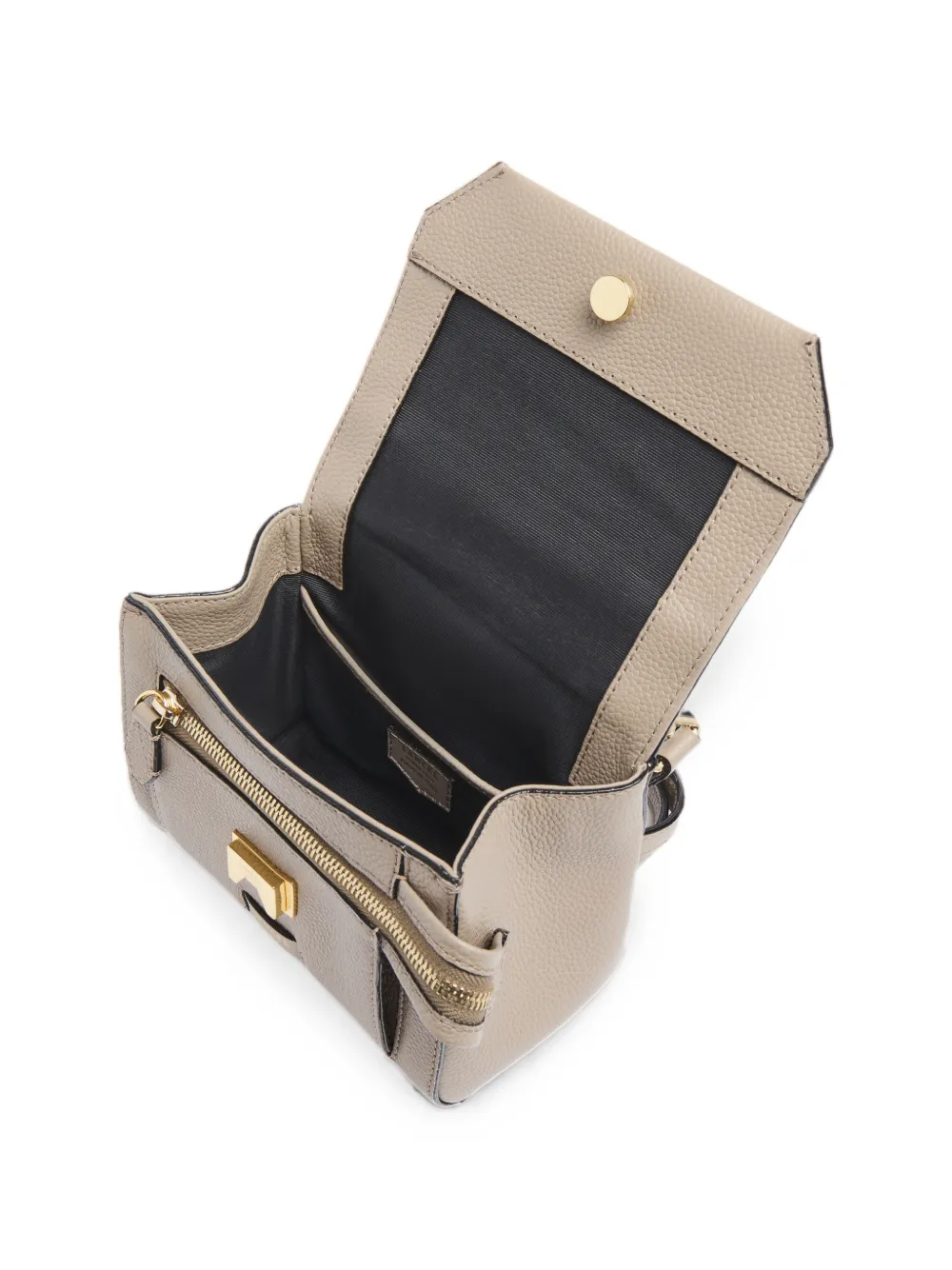 Lancel Kleine Nino bewerkte leren crossbodytas Beige