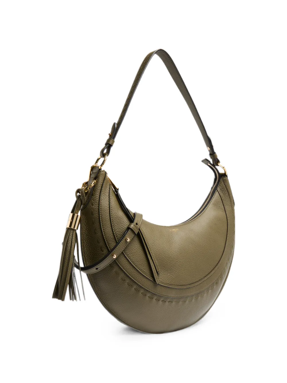  Lancel Medium Hoboheme Tassel Shoulder Bag - Verde 