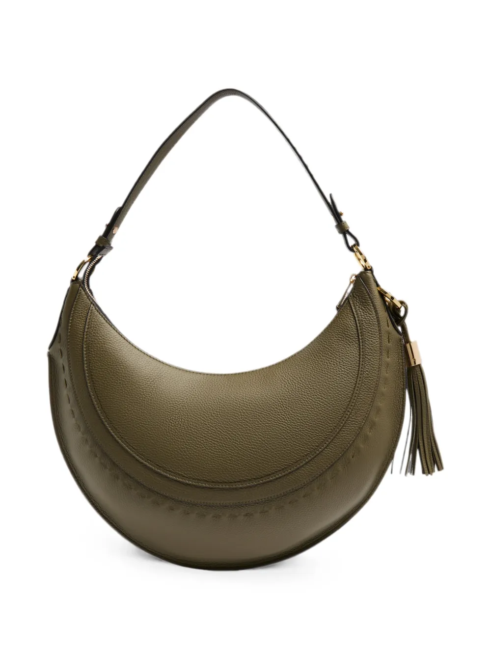  Lancel Medium Hoboheme Tassel Shoulder Bag - Verde 