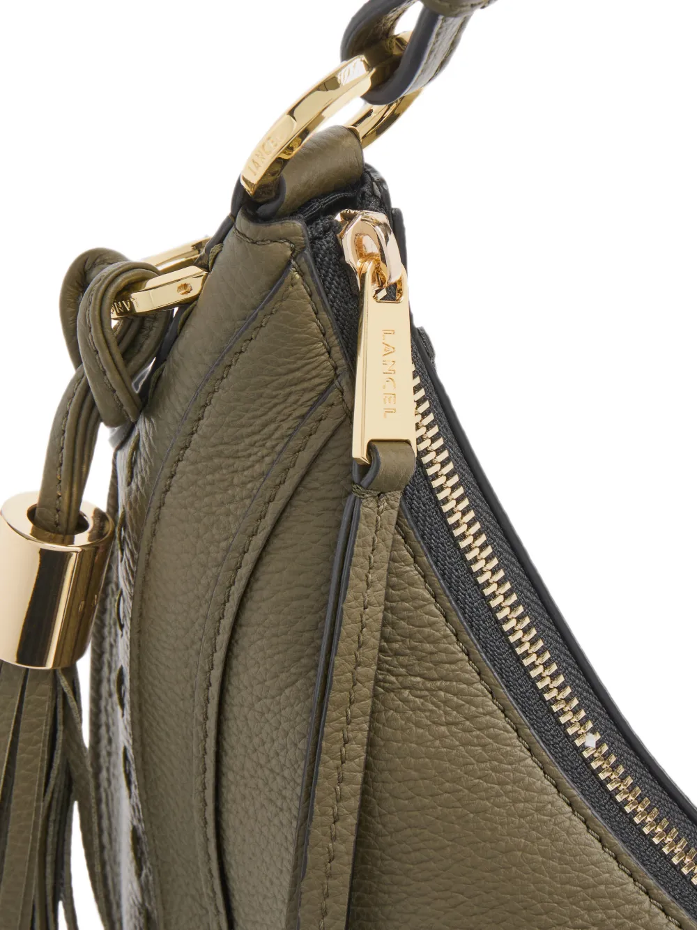 Lancel Medium Hoboheme schoudertas met kwastje Groen