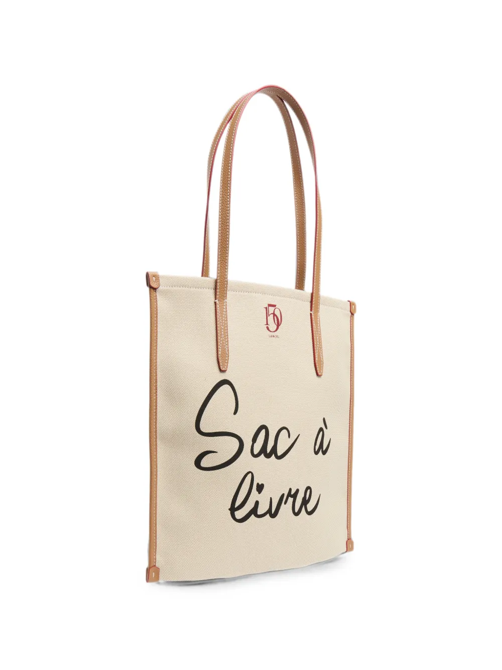  Lancel Canvas Leather-trim Tote Bag - Neutro 