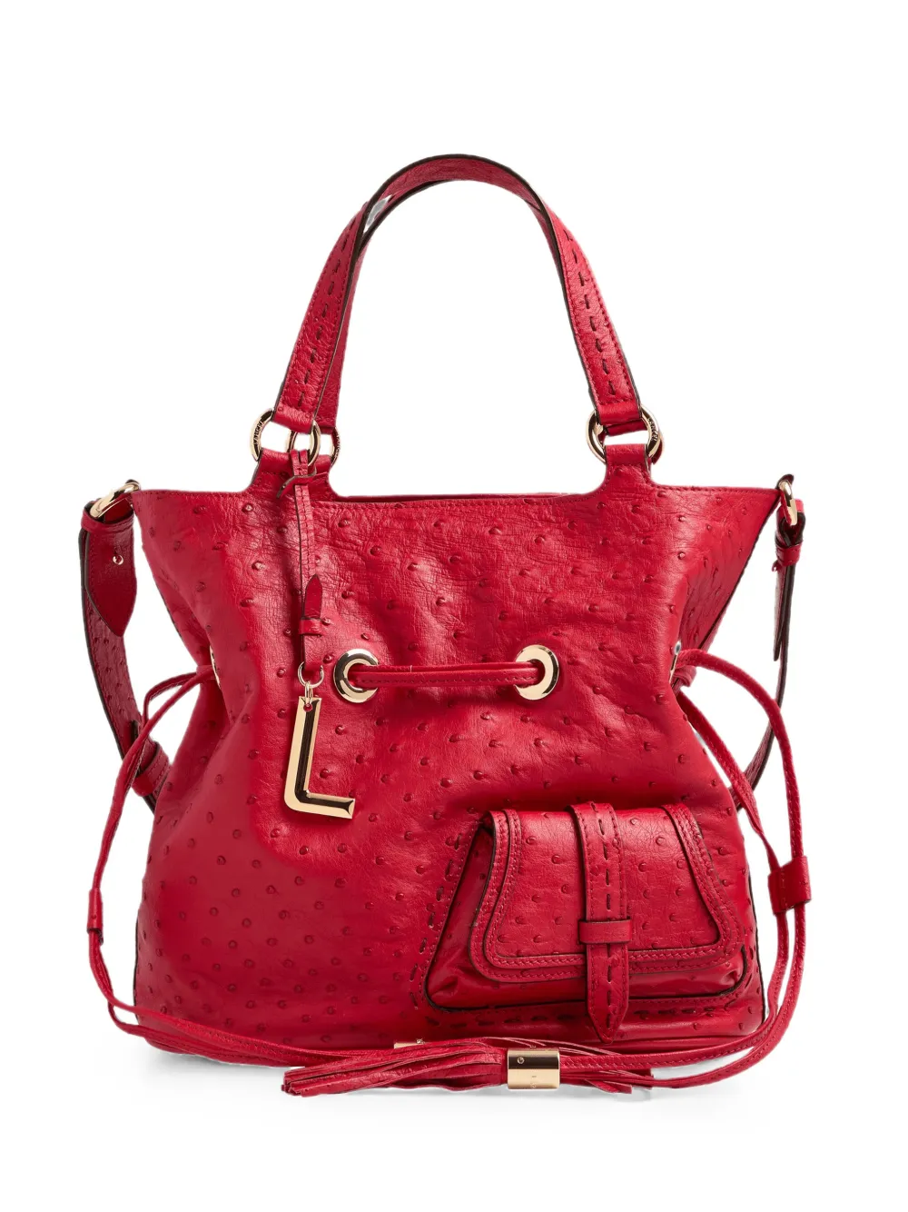 Lancel medium Premier Flirt leather bucket bag - Rot