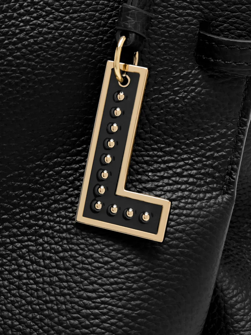 Lancel Medium Swann Leather Shoulder Bag In Black