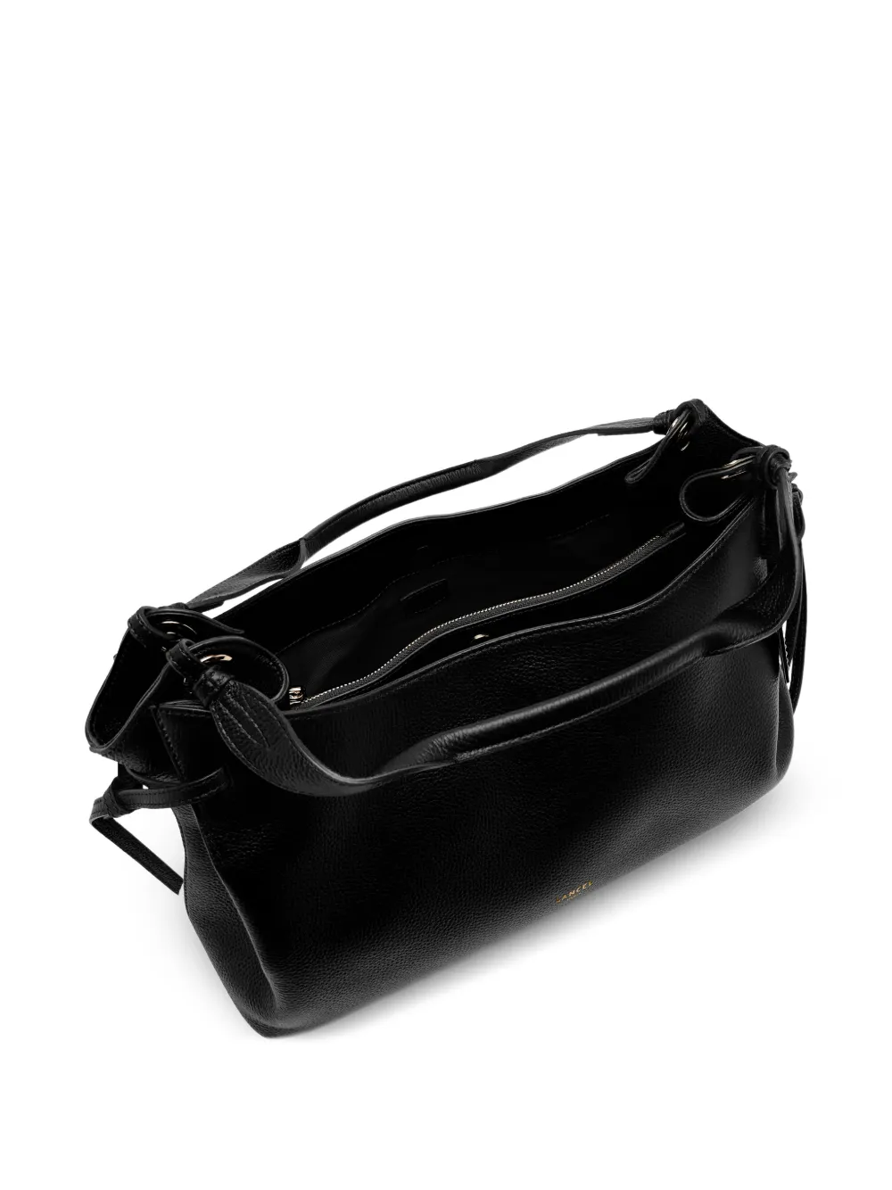 Lancel medium Swann leather shoulder bag Zwart