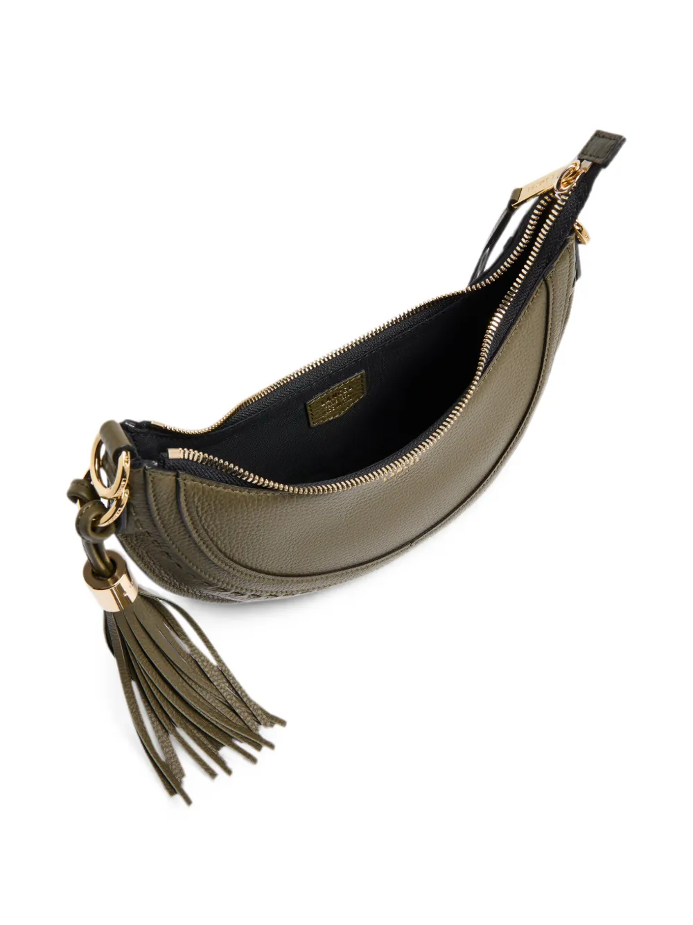 Lancel Hoboheme kleine schoudertas met kwastje Groen