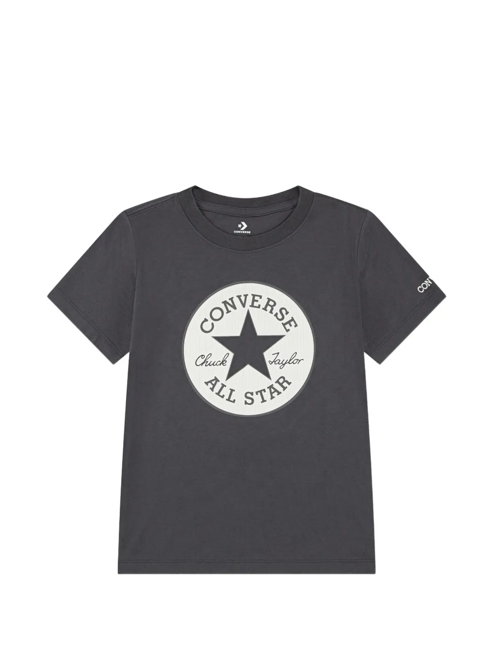 Converse Kids' Logo-print T-shirt In Gray