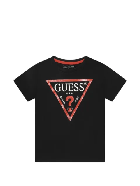 guess kids t-shirt en coton à logo imprimé