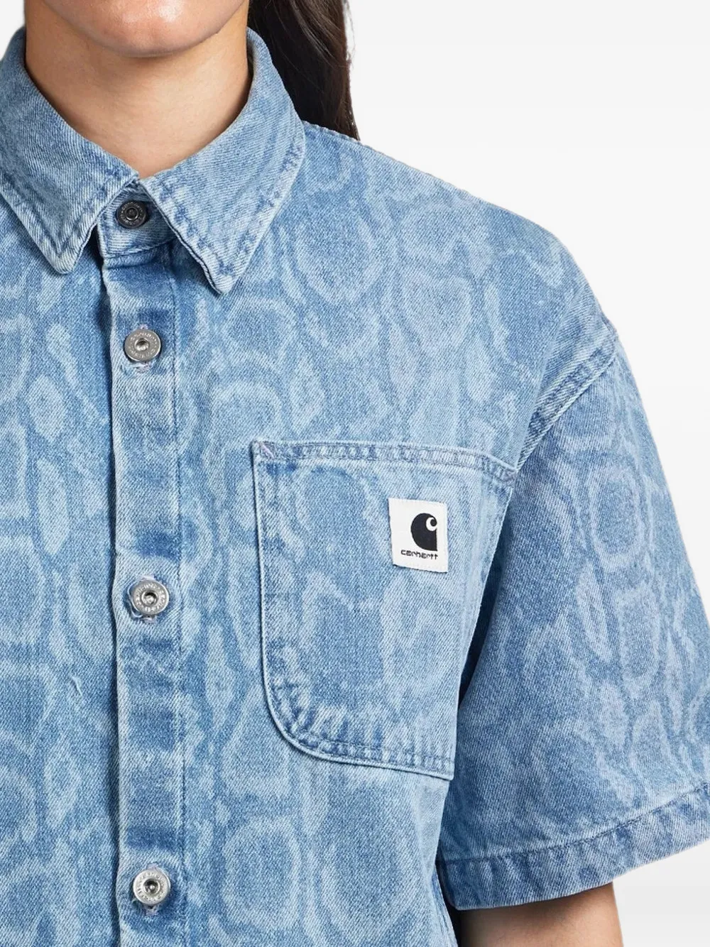Carhartt WIP Snake Lovilia denim overhemd Blauw