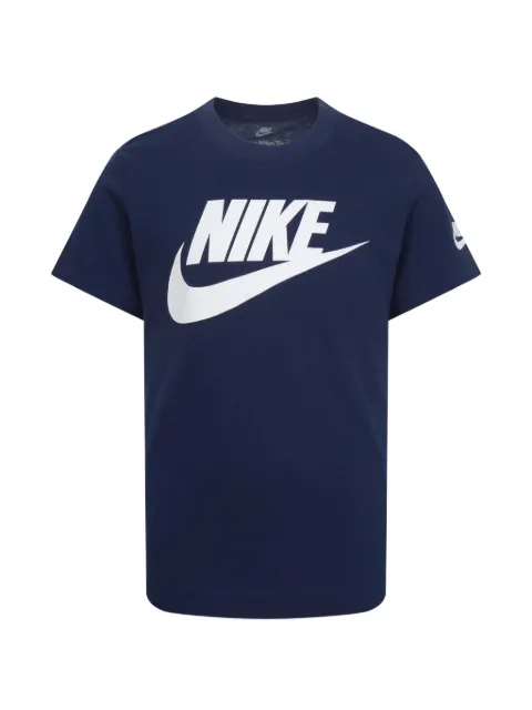 Nike Kids Futura Evergreen logo-print T-shirt