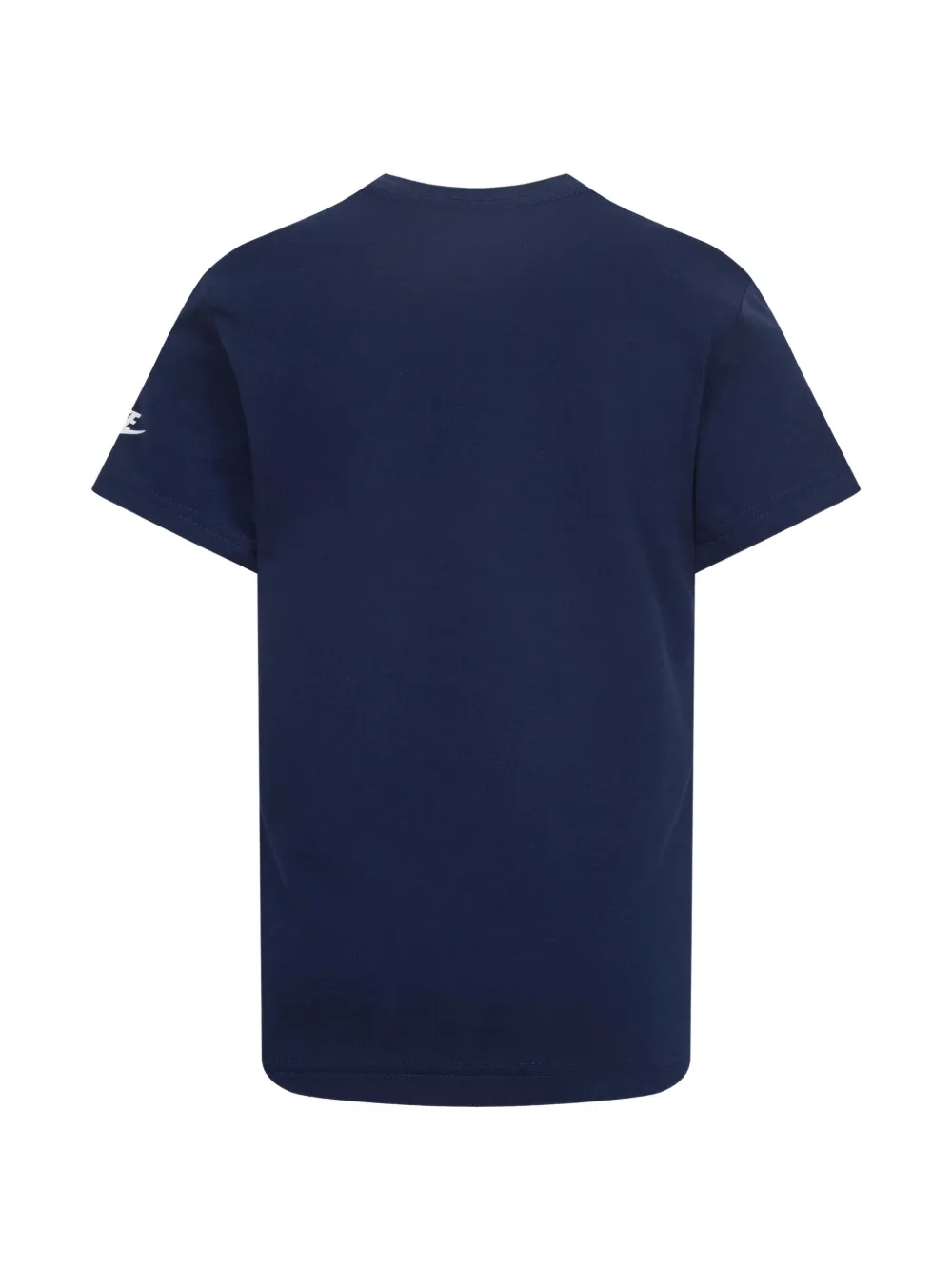Nike Kids Futura Evergreen T-shirt met logoprint Blauw