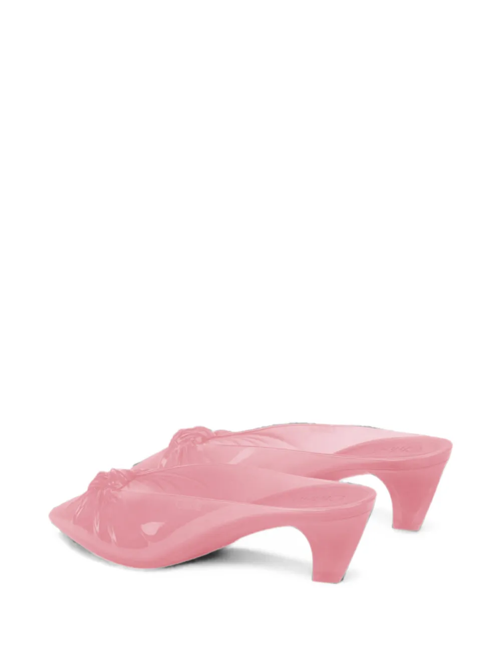 Chloé knotted pointed-toe mules Roze