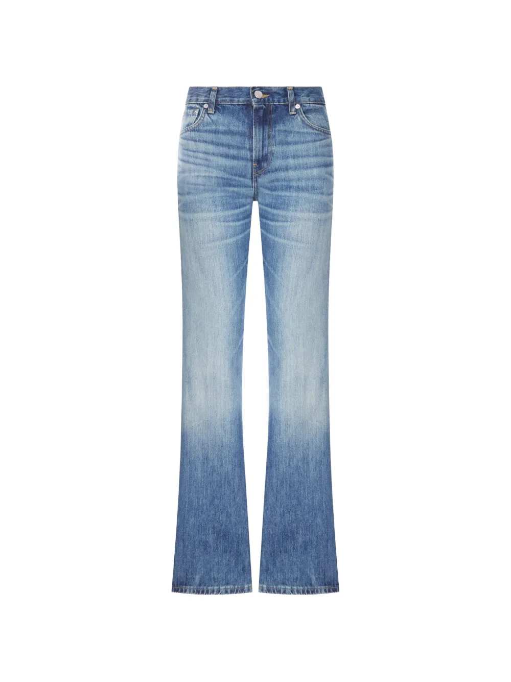Haikure faded-effect flared jeans - Blu