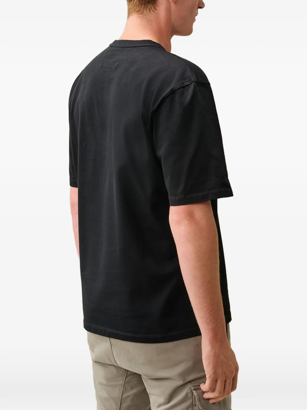C.P. Company 30 2 jersey T-shirt met korte mouwen en gedraaid effect Zwart