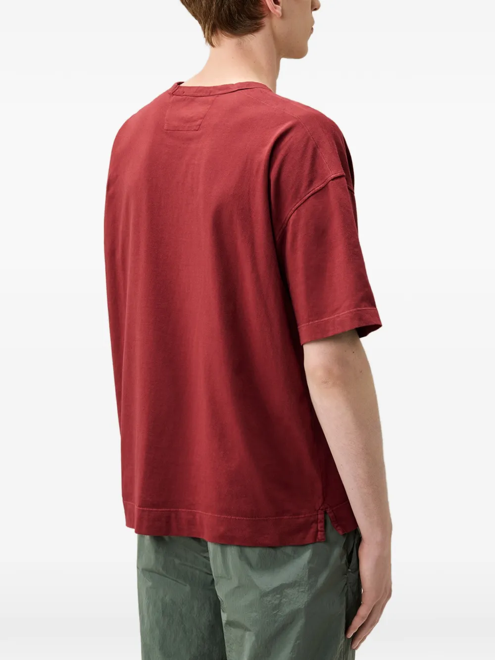 C.P. Company T-shirt met geborduurd logo Rood