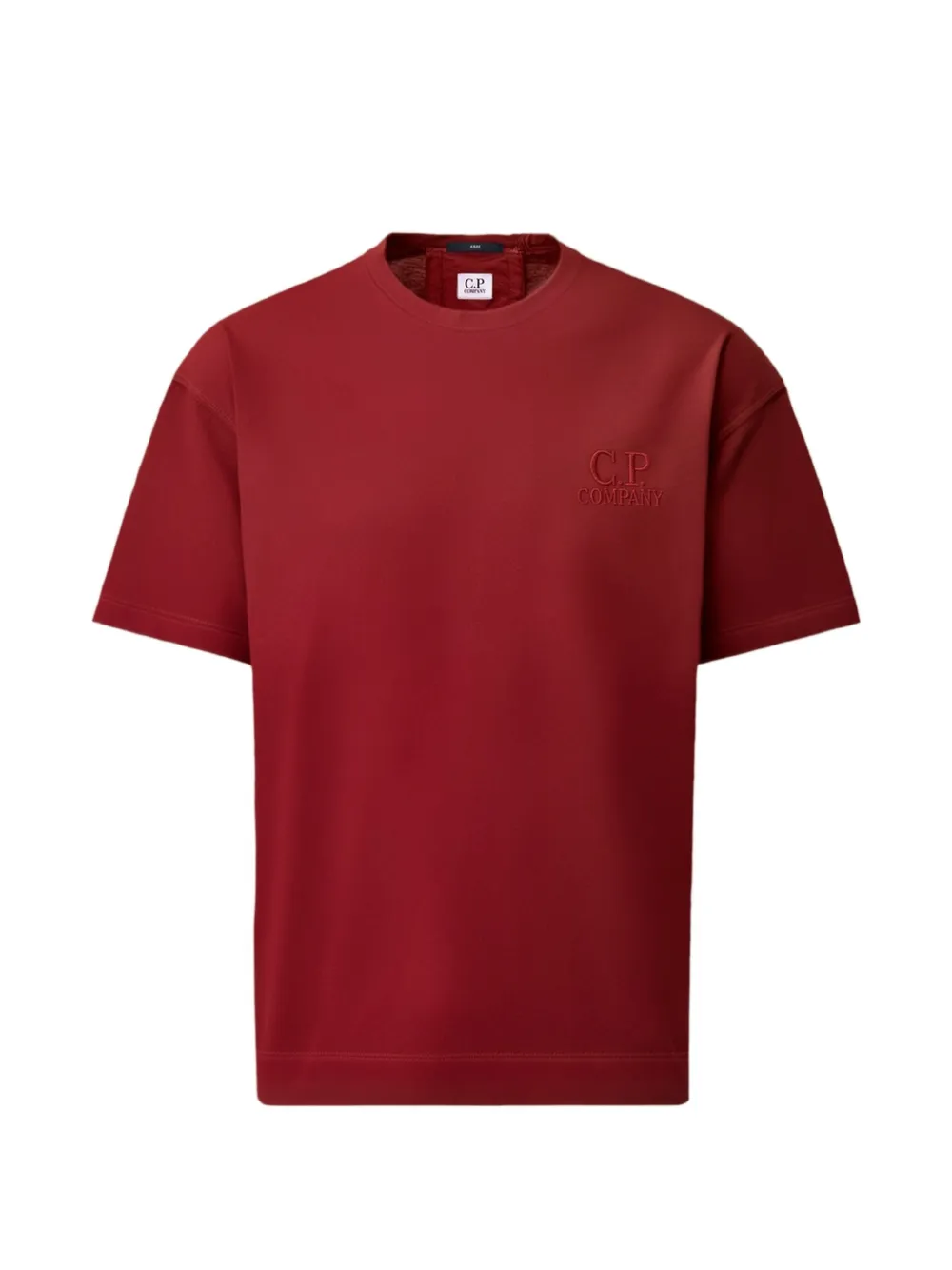 C.P. Company logo-embroidered T-shirt - Rosso