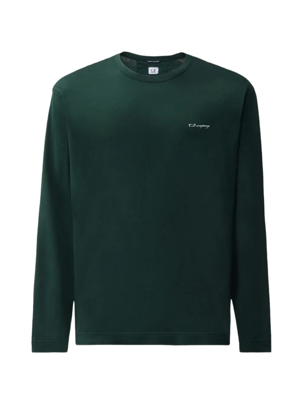 C.P. Company logo-print long-sleeve sweatshirt - Verde