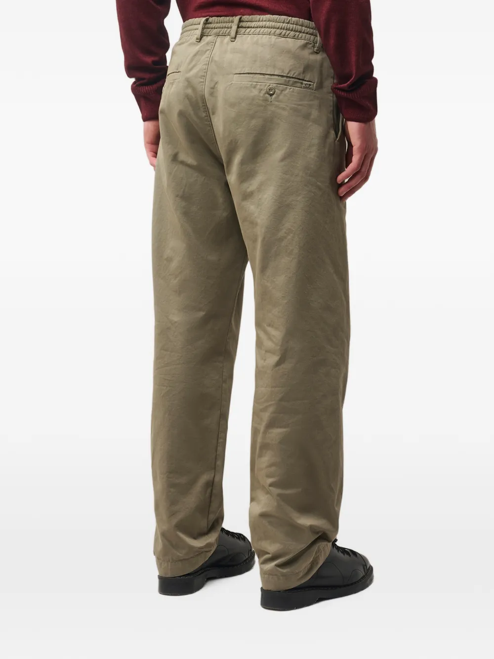 C.P. Company Broek met elastische taille Groen