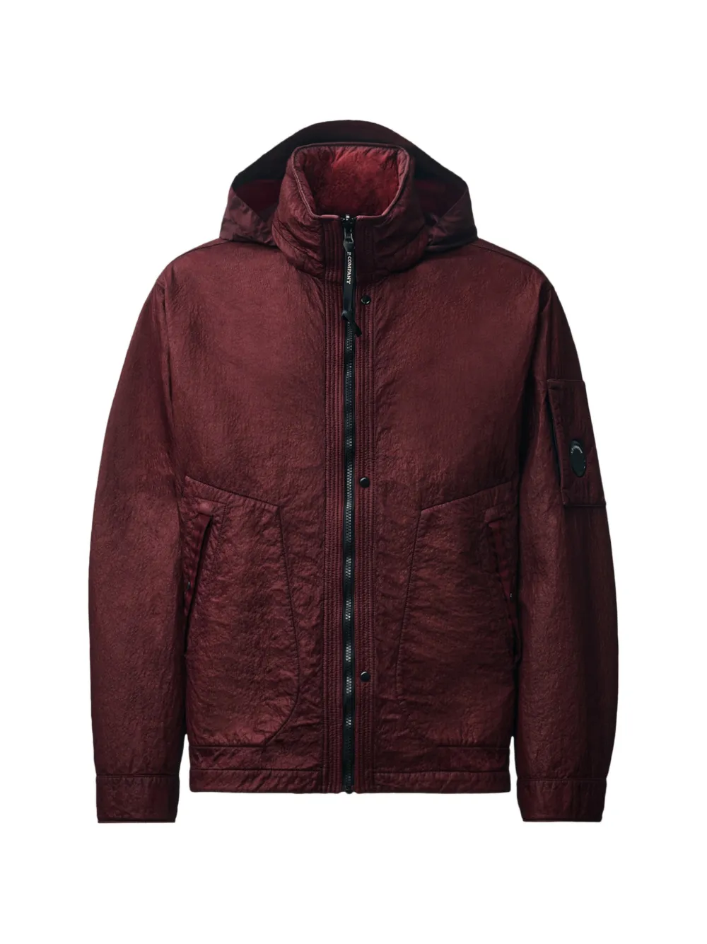 C.P. Company Lens hooded jacket - Rosso