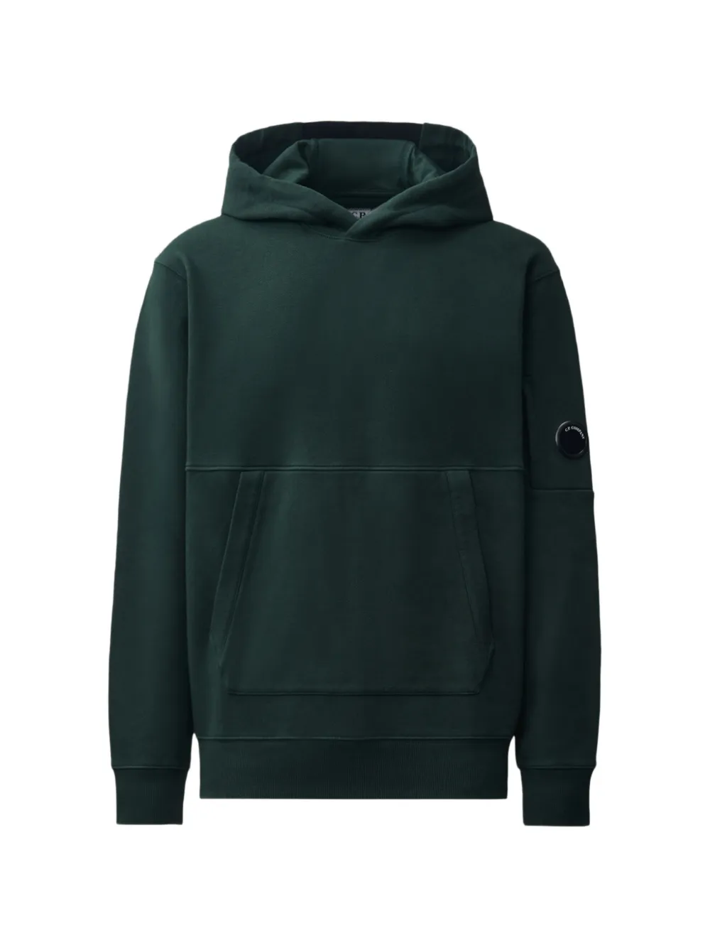 C.P. Company Lens-detail cotton hoodie - Verde