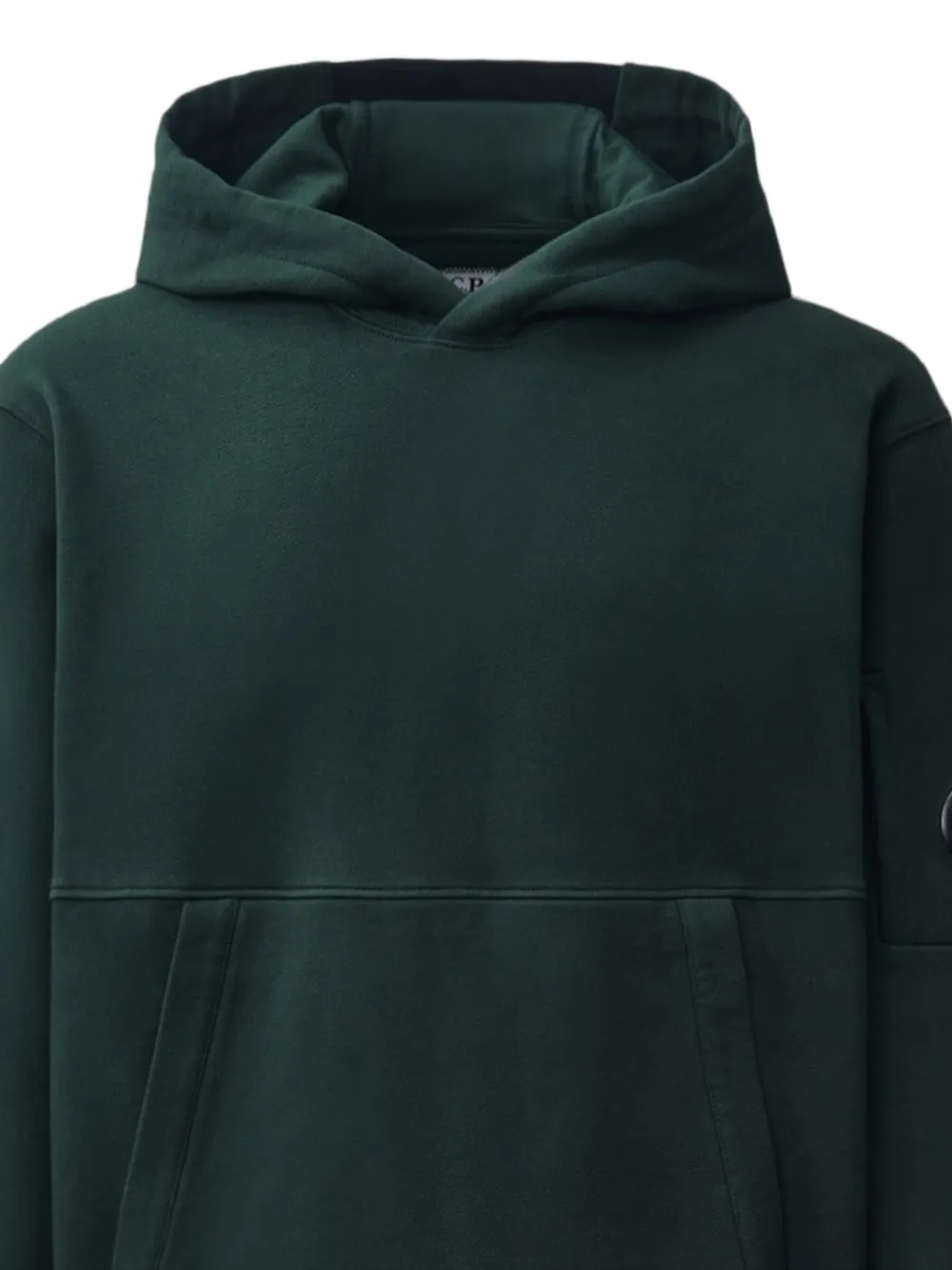 C.P. Company Katoenen hoodie met lens-detail Groen