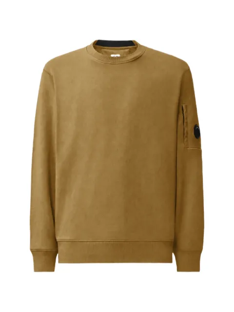 C.P. Company diagonal raised fleece lens crewneck sweatshirt