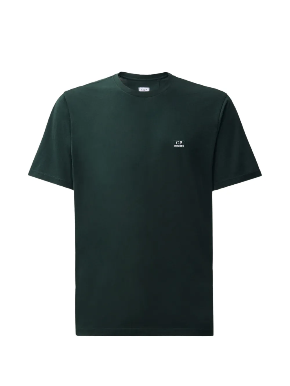 C.P. Company 로고 패치 티셔츠 | 그린 | Image 1