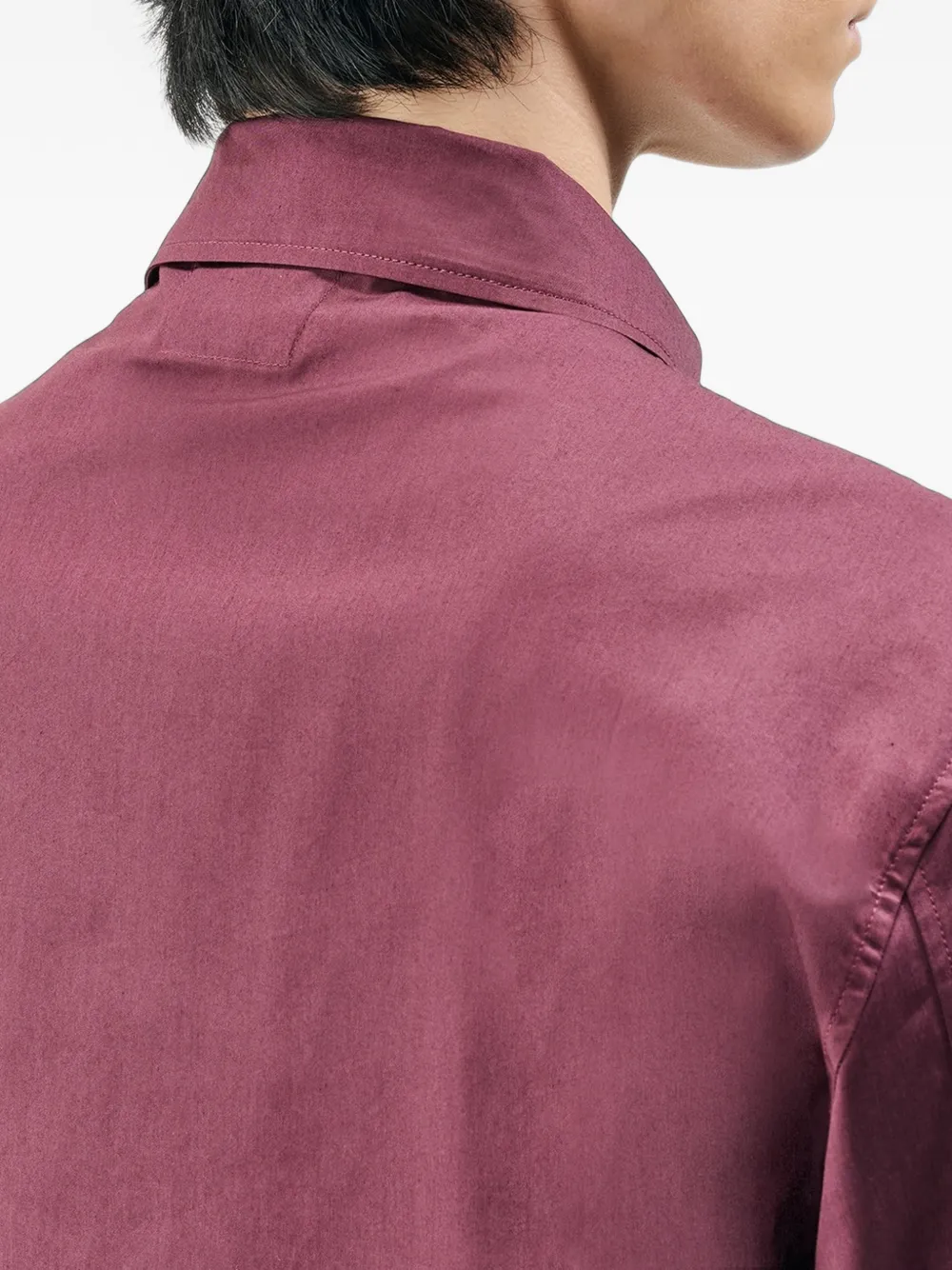 C.P. Company Metropolis Series gabardine zipped overshirt Rood