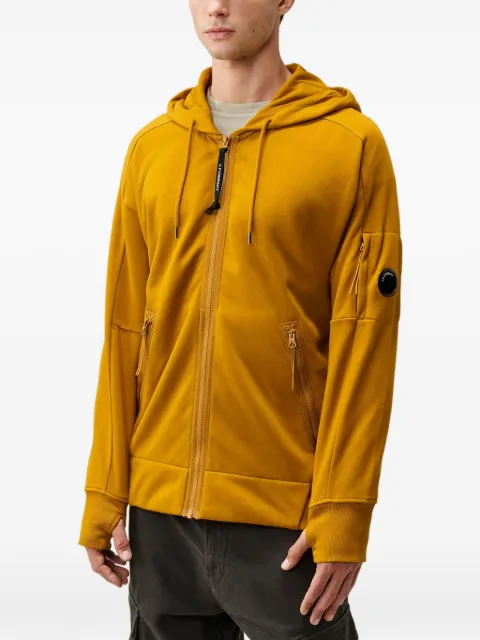 C.P. Company Moletom Diagonal Raised de fleece com capuz