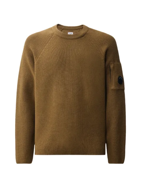 C.P. Company Lens-detail waffle-knit sweater