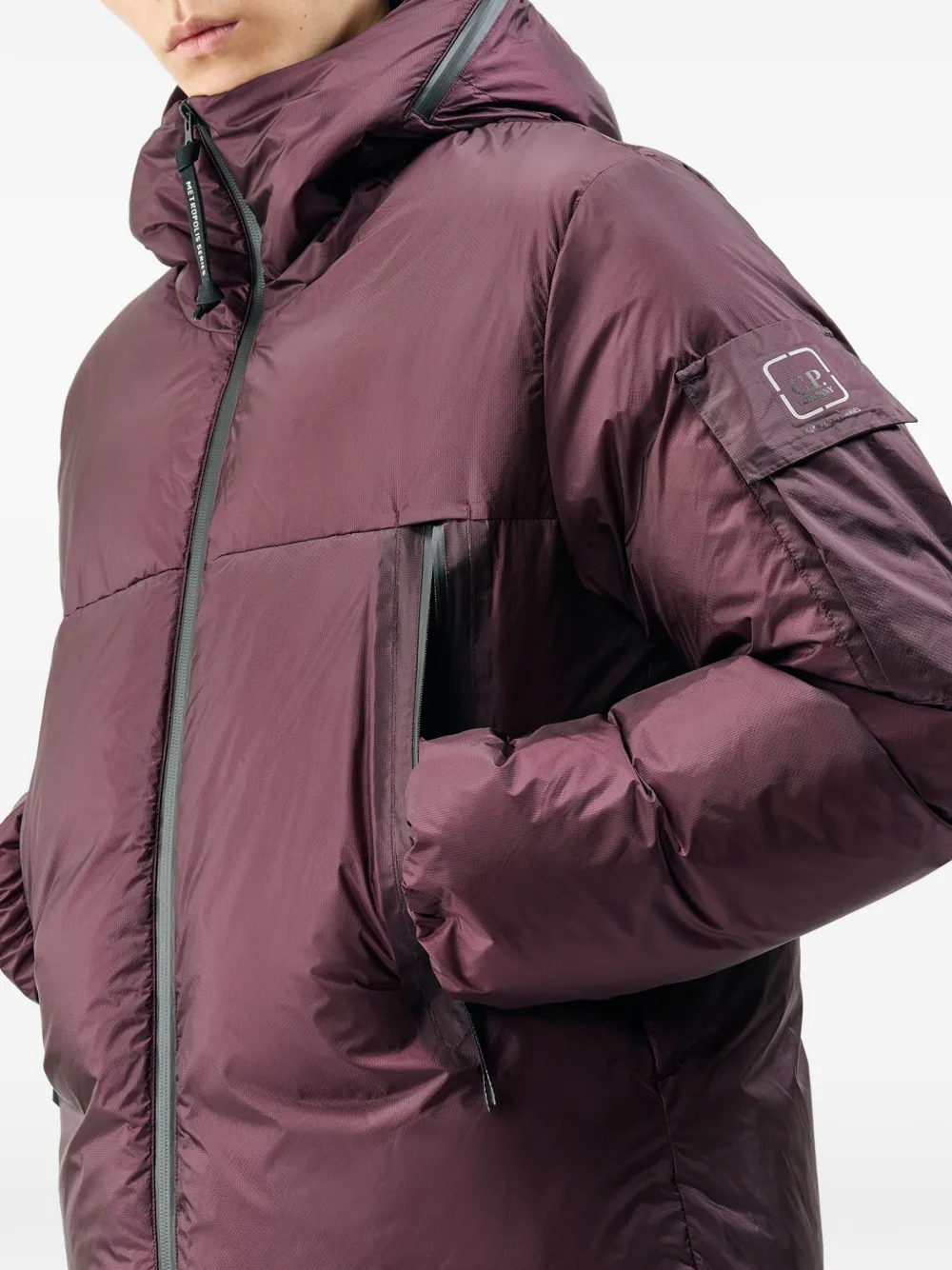 C.P. Company Metropolis Series MetroShield hooded down jacket Paars