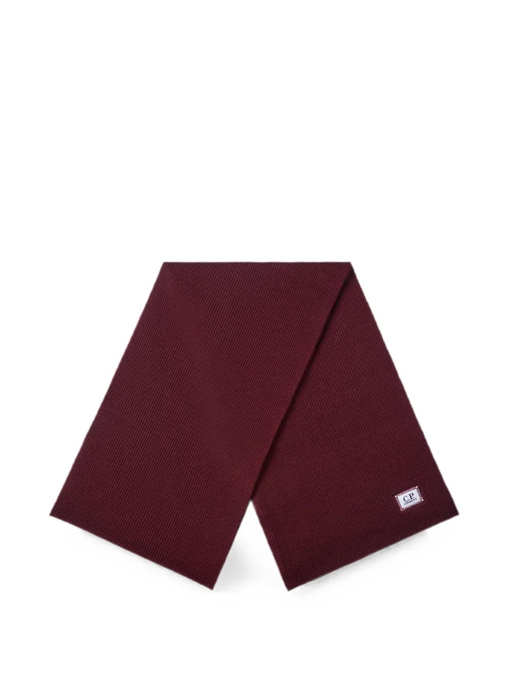 C.P. Company Ribgebreide sjaal Rood