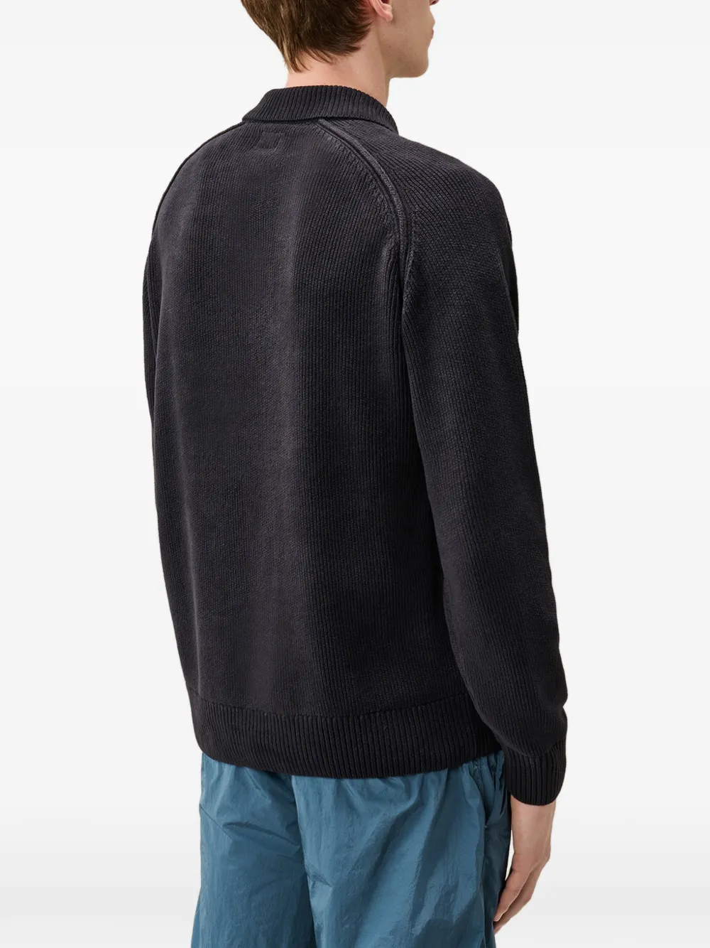 C.P. Company Poloshirt met Lens-detail Zwart