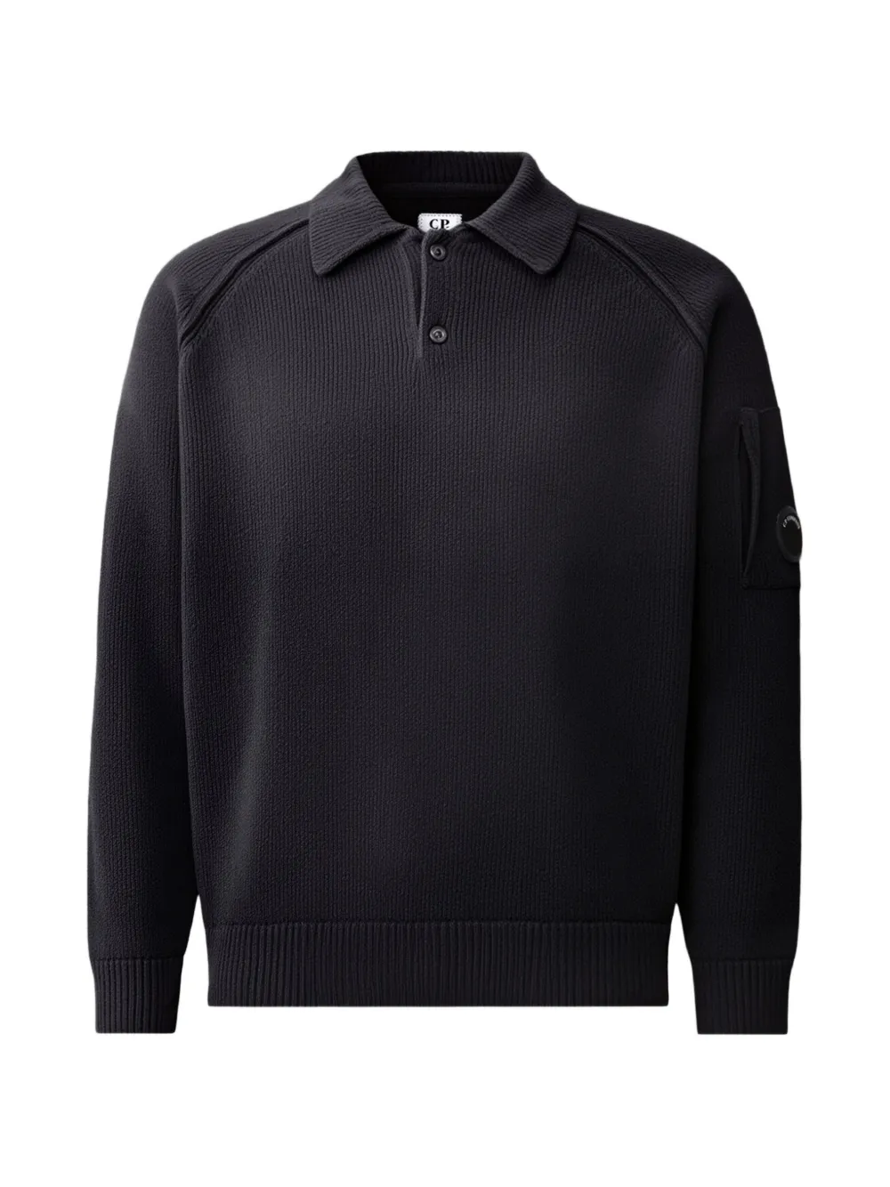C.P. Company Lens-detail polo shirt - Nero