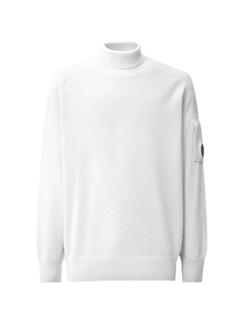 C.P. Company Lens roll-neck sweater - Bianco